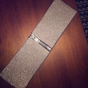 American apparel silver stretchy belt